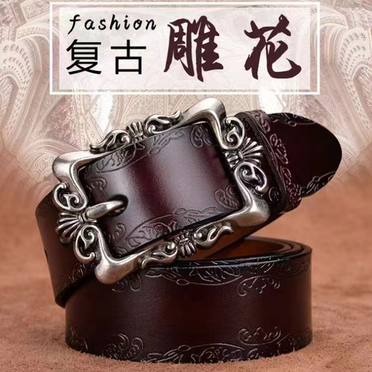 New Women's Belt Retro Belt Women's Versatile Decorative Jeans Belt Korean Style Fashion Casual Cross-Border Supply
