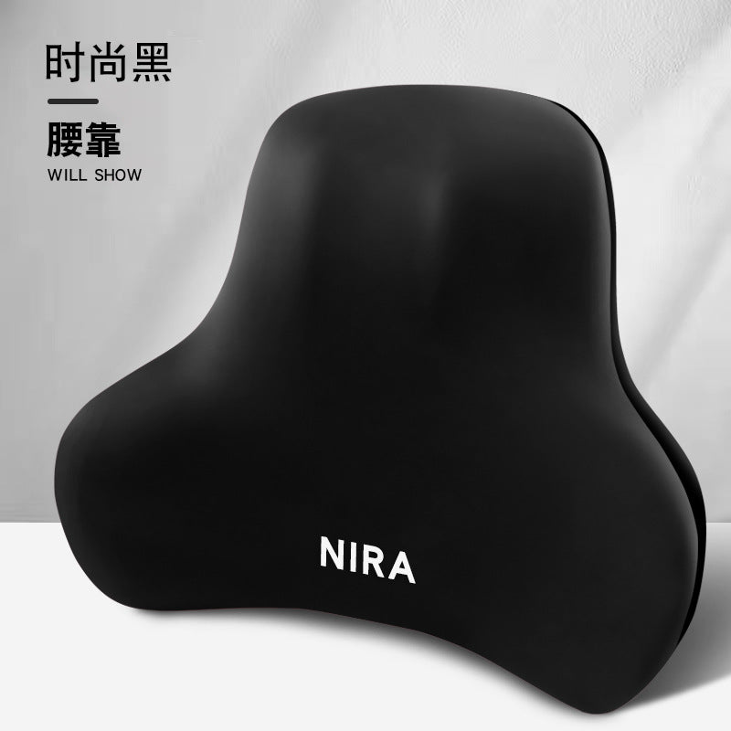 Car Neck Pillow, Headrest, Car Memory Foam Lumbar Support, Enlarged and Thickened Lumbar Support, Seat Lumbar Back Cushion, Pillow Set