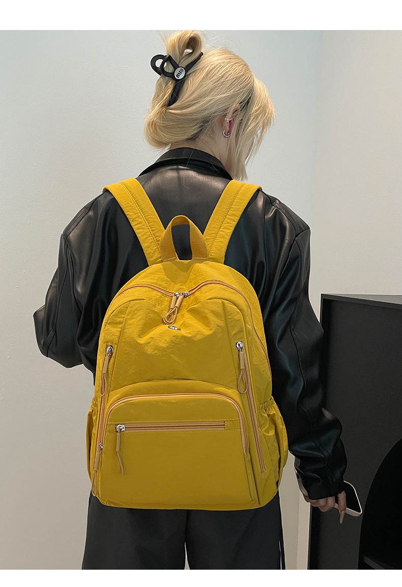 Lightweight Water-Repellent Nylon Cloth Large-Capacity Puff Series Simple Commuter Cross-Border Women's Backpack Casual and Fashionable