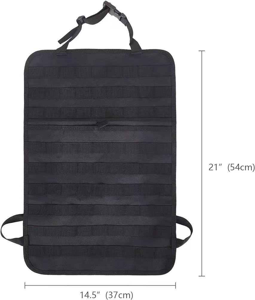 Cross-border car back seat tactical storage bag car multi-functional large-capacity combination storage suspension bag