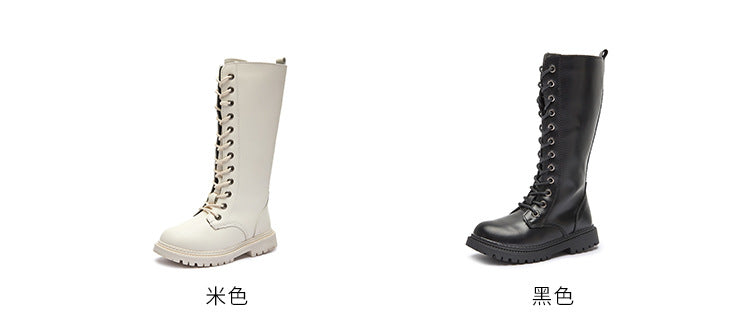 Girls' Boots, No More Than Knee-High, Autumn and Winter High Boots, Catwalk Performance Boots, Kidsren's Fashion Princess High Boots, Simple