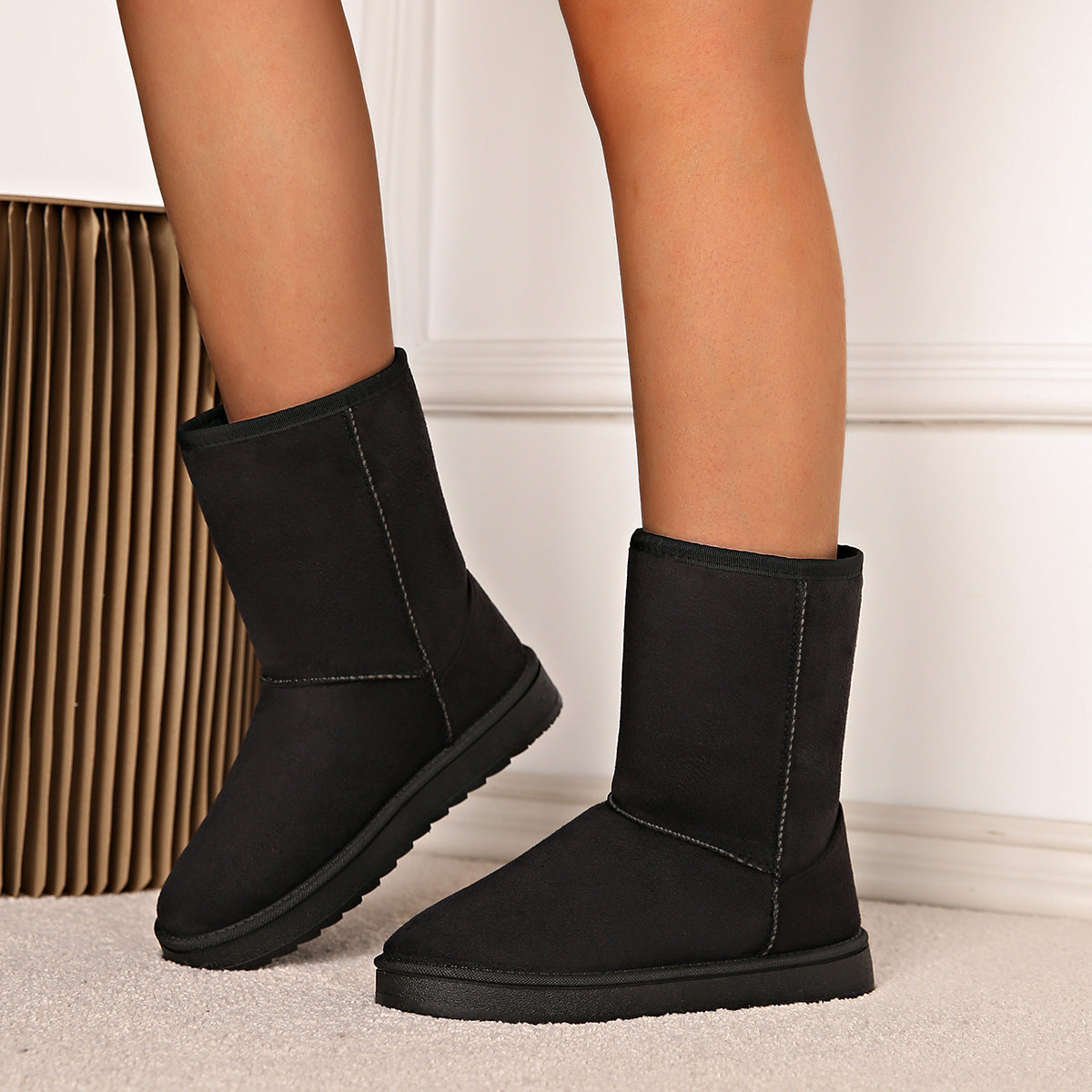 Foreign Trade Cross-Border Snow Boots for Women 2025 Winter New Women's Shoes Fleece-Lined Thickeneded Warm Cotton Shoes for Women Autumn and Winter Cotton Boots for Women