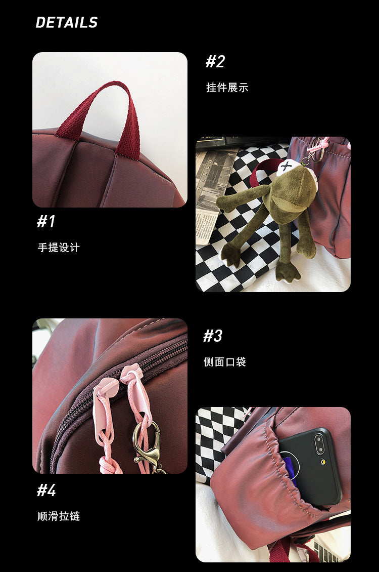 Large Backpack Universal Trendy Cool Backpack Men's Korean Style Simple Campus Computer Schoolbag College Students' Leisure Travel Bag
