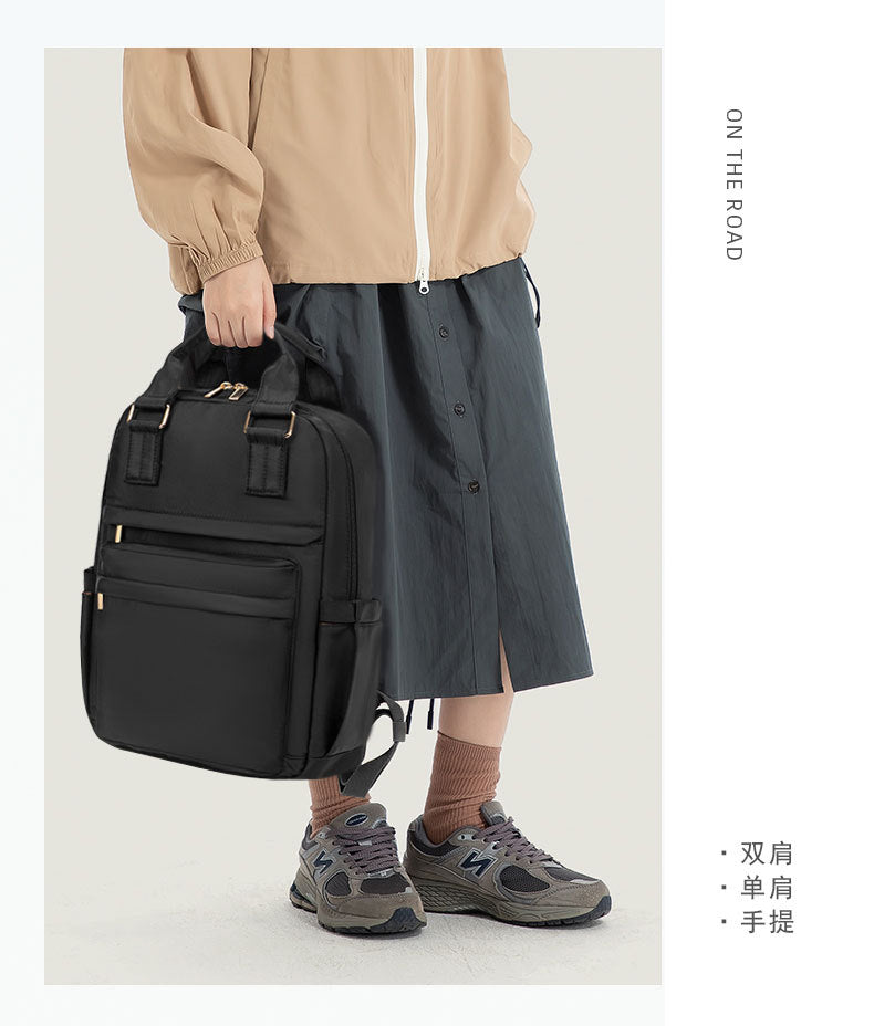 Women's Backpack Large Capacity Student School Bag Lightweight and Easiest for Match Black Backpack 2025 New Casual Casual Backpack