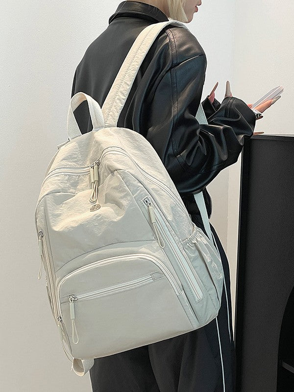 Lightweight Water-Repellent Nylon Cloth Large-Capacity Puff Series Simple Commuter Cross-Border Women's Backpack Casual and Fashionable