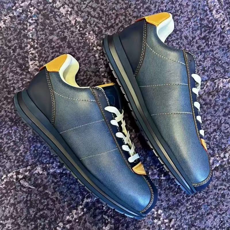 High Version 2025 Bread Shoes Genuine Leather Thick-Soled Forrest Gump Shoes Bullet Shoes Men and Women Same Style Couple Shoes Casual Sports Shoes