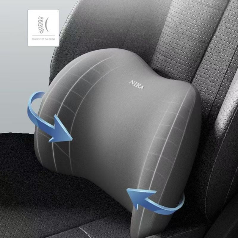Car Neck Pillow, Headrest, Car Memory Foam Lumbar Support, Enlarged and Thickened Lumbar Support, Seat Lumbar Back Cushion, Pillow Set