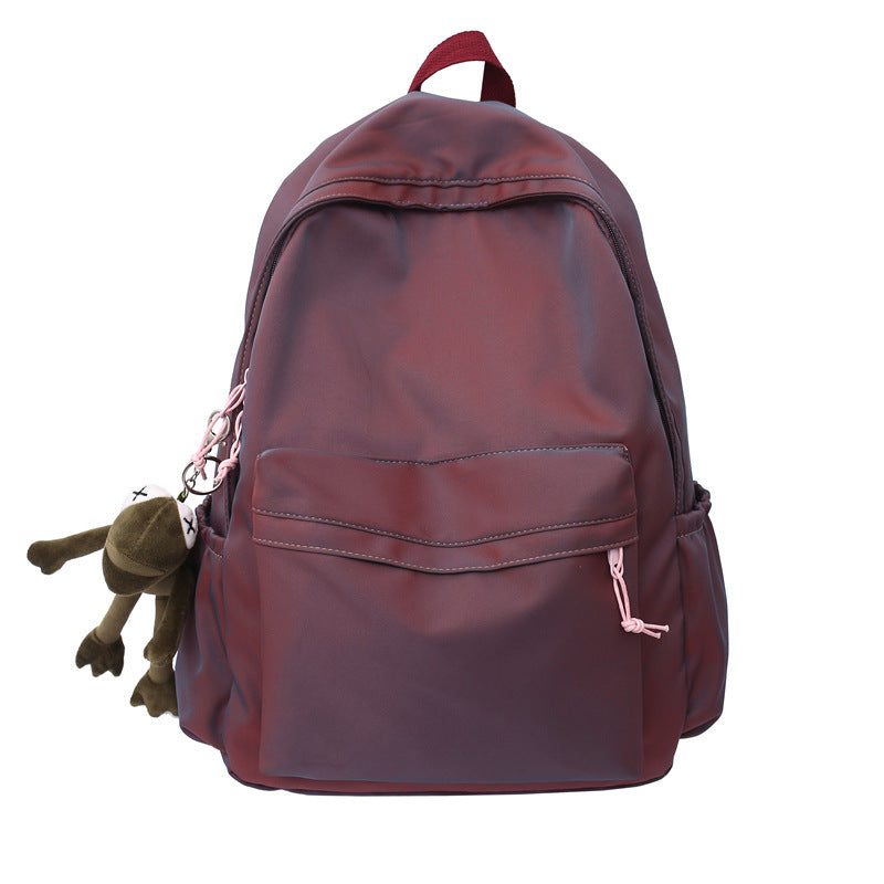Large Backpack Universal Trendy Cool Backpack Men's Korean Style Simple Campus Computer Schoolbag College Students' Leisure Travel Bag