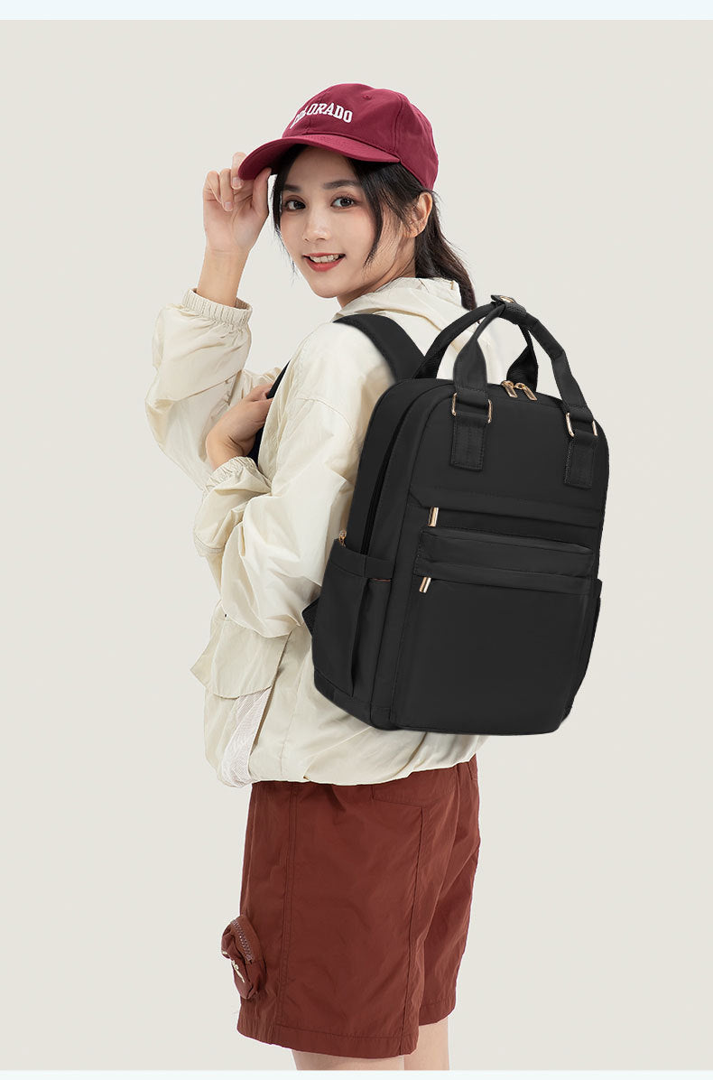 Women's Backpack Large Capacity Student School Bag Lightweight and Easiest for Match Black Backpack 2025 New Casual Casual Backpack