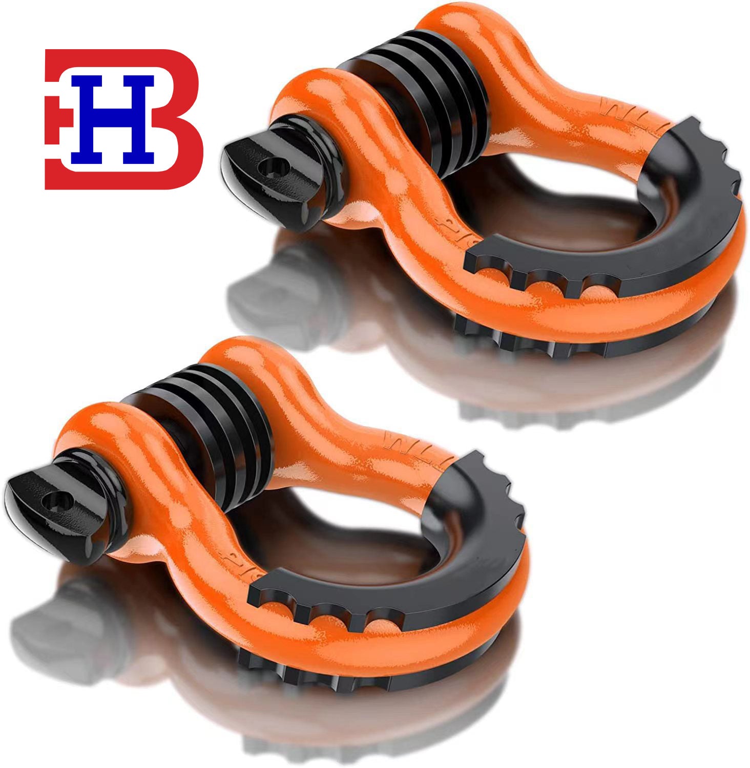 4.75 Ton Off-road Vehicle Trailer Hook Trailer with Rescue Shackle G209 American Forged Bow 3/4 Trailer Shackle