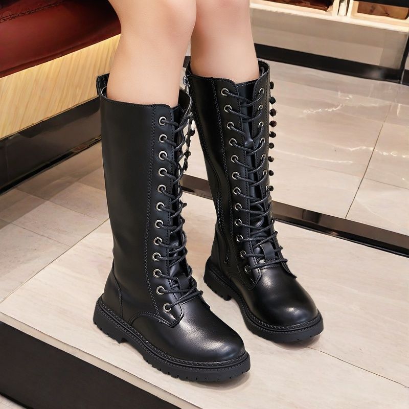 Girls' Boots, No More Than Knee-High, Autumn and Winter High Boots, Catwalk Performance Boots, Kidsren's Fashion Princess High Boots, Simple
