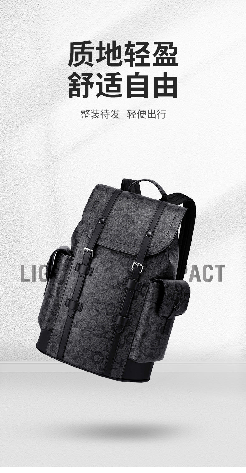 Mark Huafei Brand Backpack Business Casual Large-Capacity Bag Waterproof Multi-Functional High-End Men's Backpack