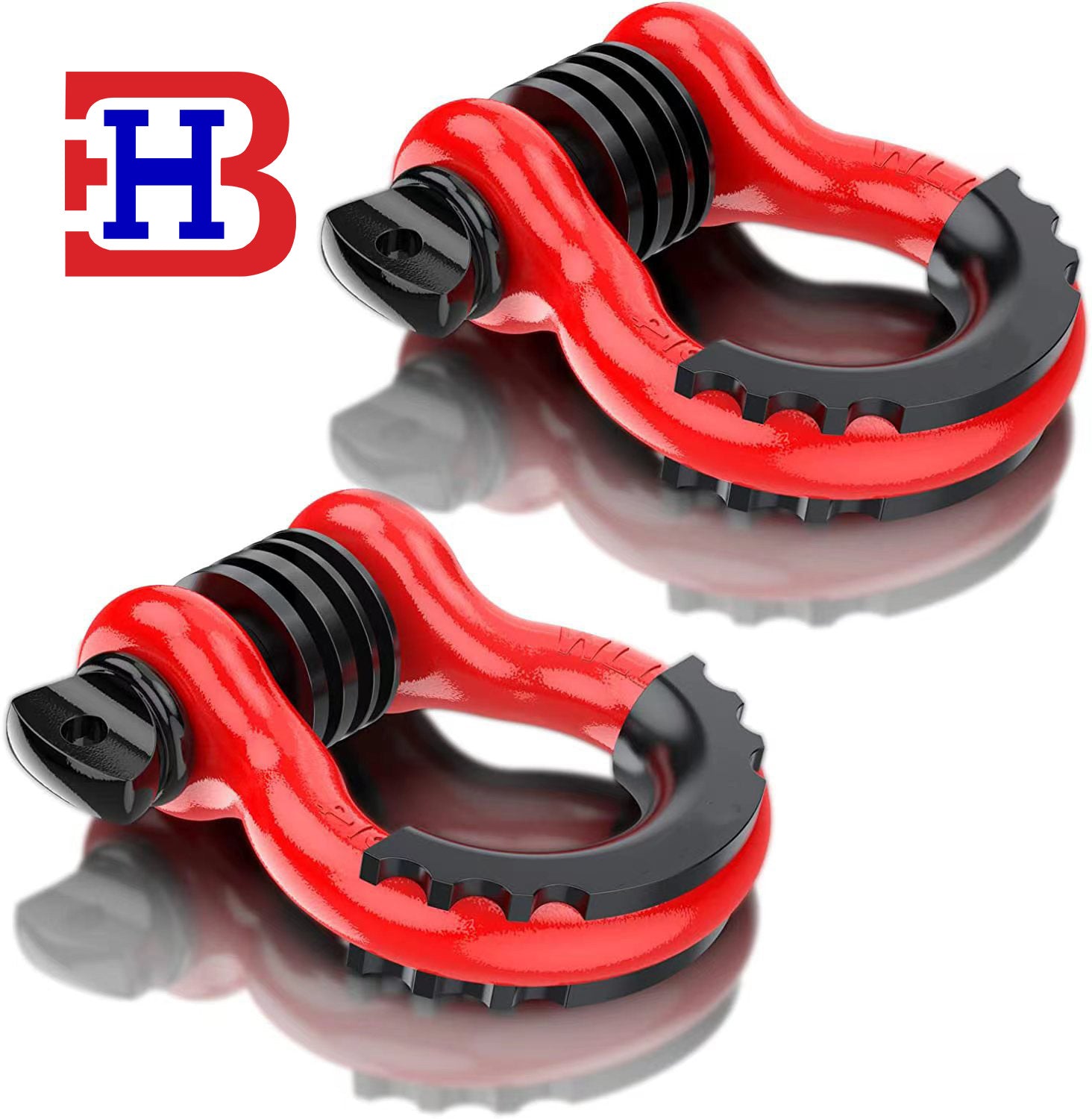 4.75 Ton Off-road Vehicle Trailer Hook Trailer with Rescue Shackle G209 American Forged Bow 3/4 Trailer Shackle
