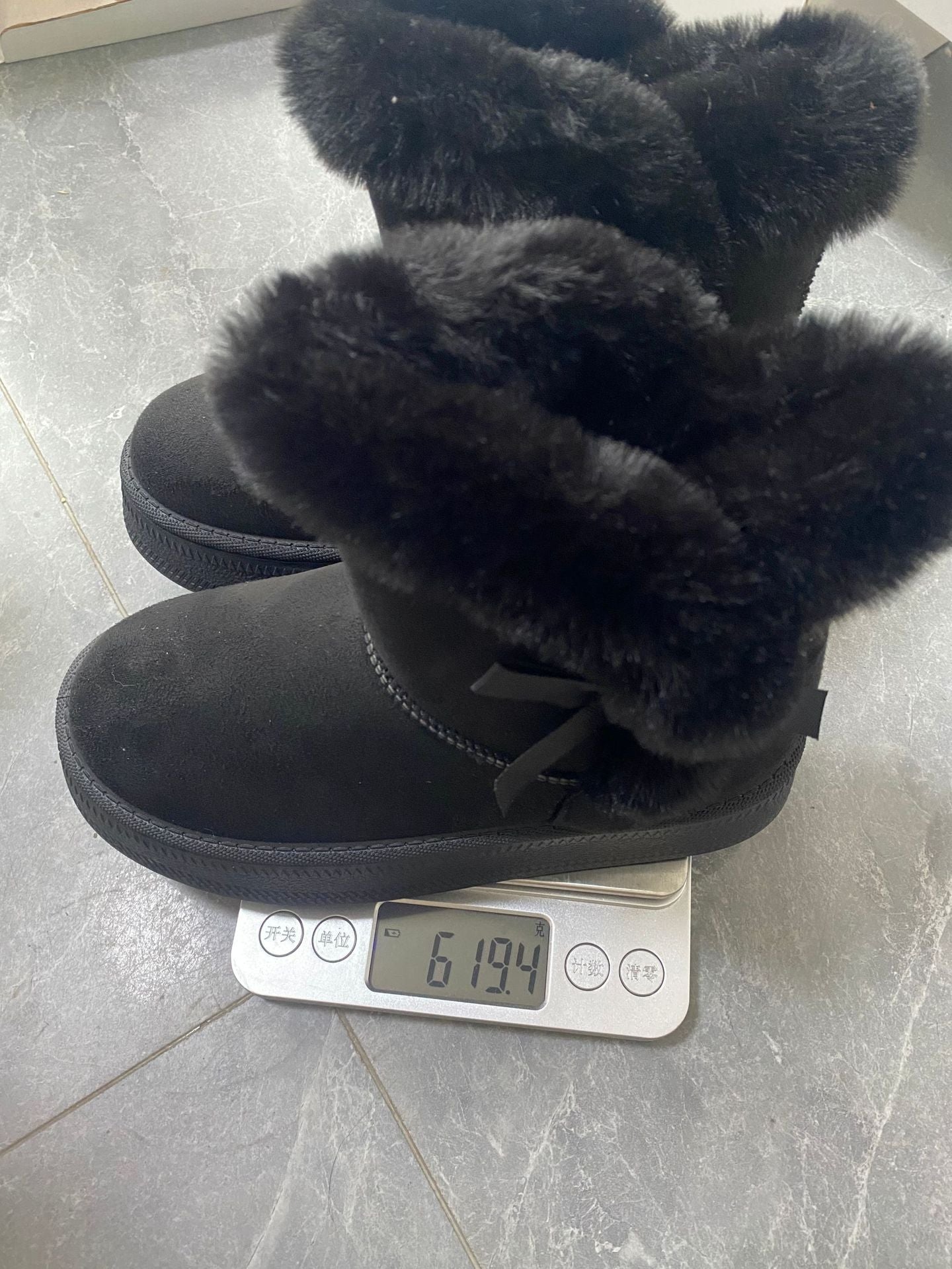 Fleece-Lined Thick Snow Boots Slip-On 2025 Winter New Thick-Soled Plush Warm Large-Size Cotton Shoes Wholesale