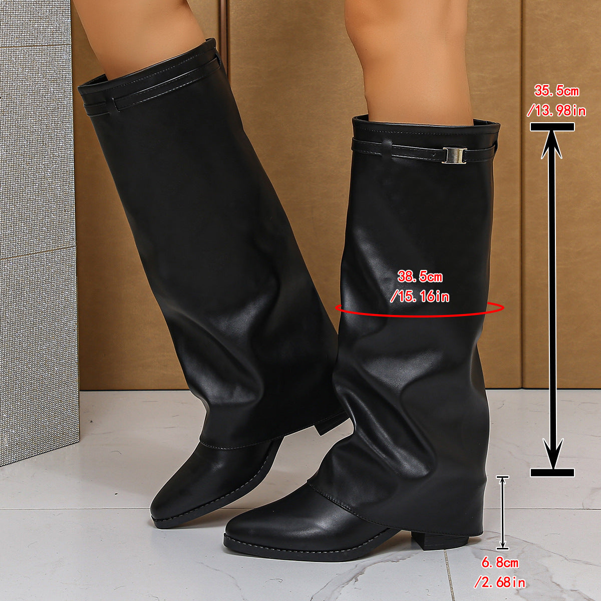 Foreign Trade New Versatile Trendy Fashion Boots for Women 2025 Niche Metal Temperament Commuter Hot Girl Style