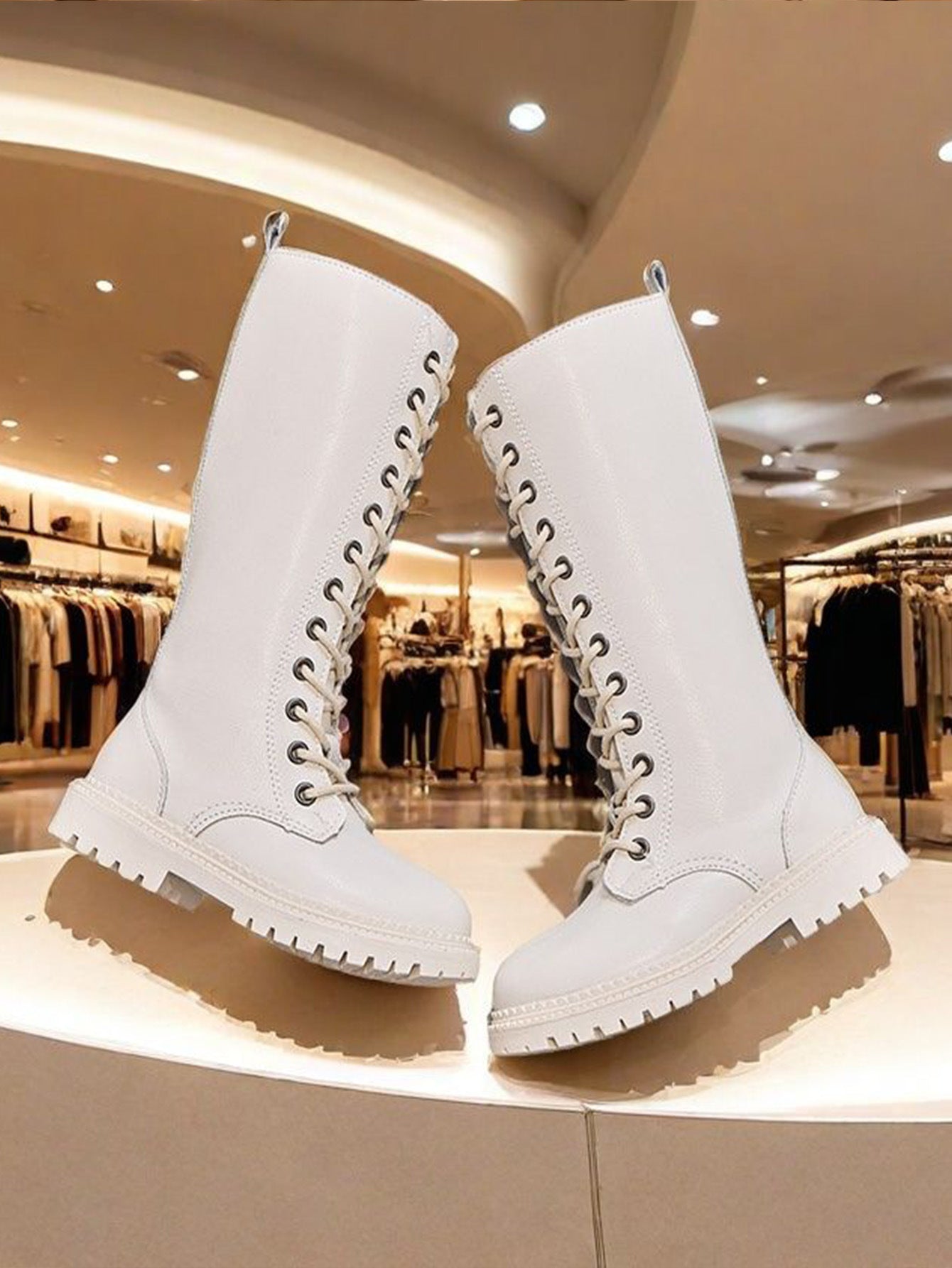 Girls' Boots, No More Than Knee-High, Autumn and Winter High Boots, Catwalk Performance Boots, Kidsren's Fashion Princess High Boots, Simple