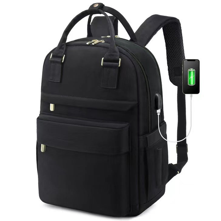 2024 New Cross-Border Girls Backpack Fashion Large Capacity Laptop Bag Portable Travel Backpack School Bag