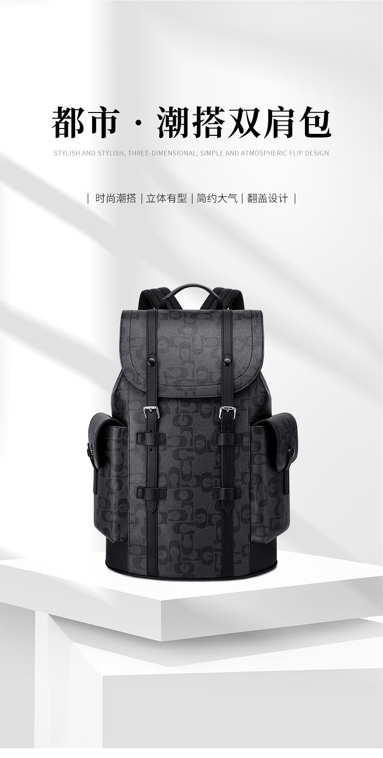 Mark Huafei Brand Backpack Business Casual Large-Capacity Bag Waterproof Multi-Functional High-End Men's Backpack