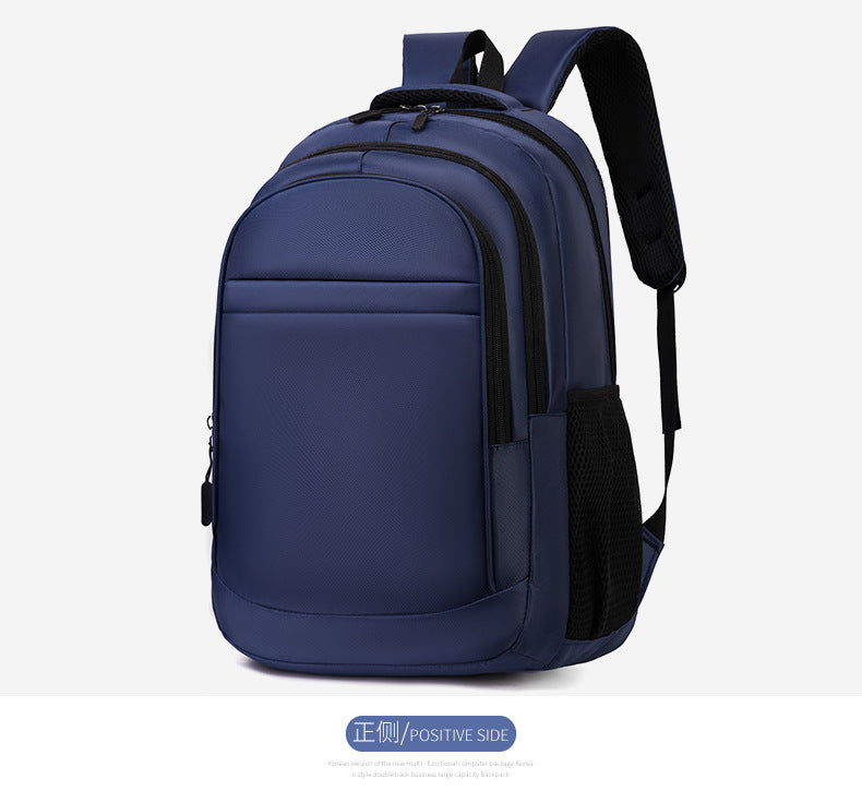 Cross-Border Printable Logo Backpack, Simple Ultra-Filtration Large-Capacity Men's Backpack, Multi-Compartment Commuter College Student Bag