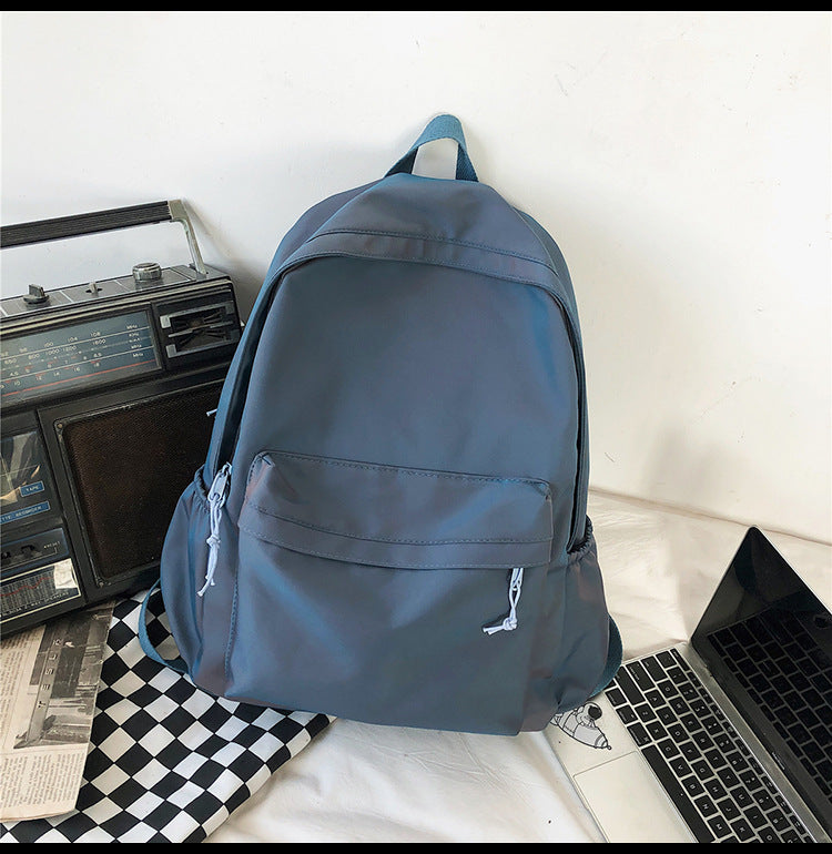 Large Backpack Universal Trendy Cool Backpack Men's Korean Style Simple Campus Computer Schoolbag College Students' Leisure Travel Bag