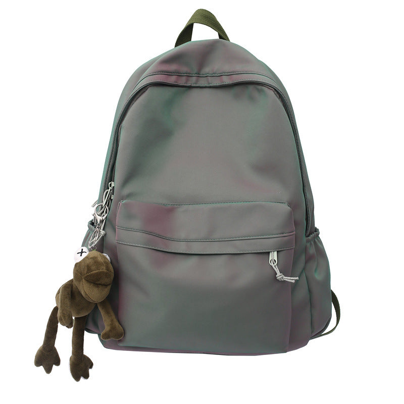 Large Backpack Universal Trendy Cool Backpack Men's Korean Style Simple Campus Computer Schoolbag College Students' Leisure Travel Bag