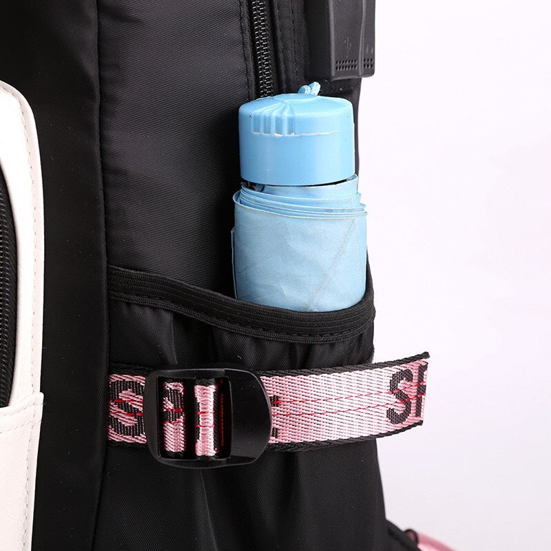 Backpack, Primary School, Middle School and High School Student School Bag, Fur Ball Bag, Multi-Color Selection, Large Capacity Simple Bag, Sports and Leisure Bag