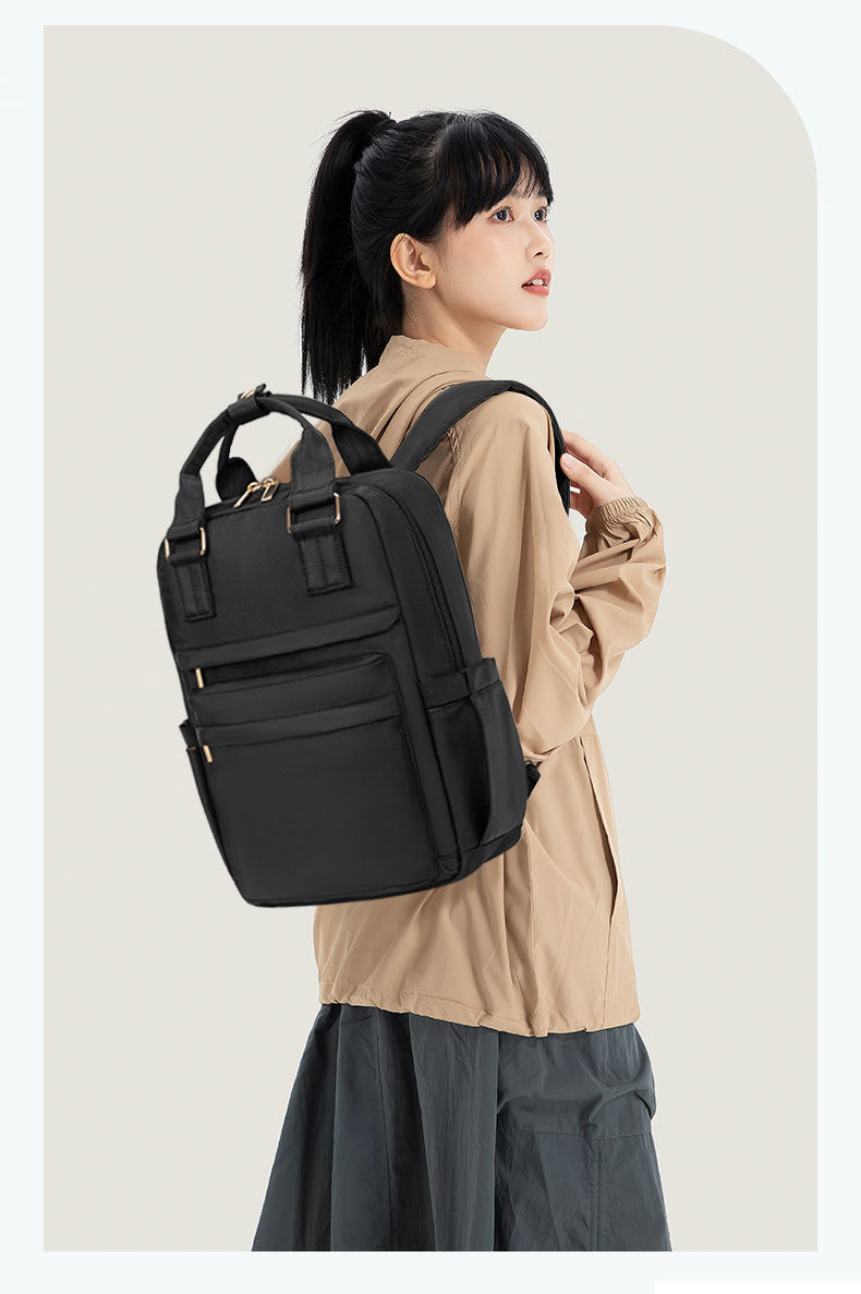 Women's Backpack Large Capacity Student School Bag Lightweight and Easiest for Match Black Backpack 2025 New Casual Casual Backpack