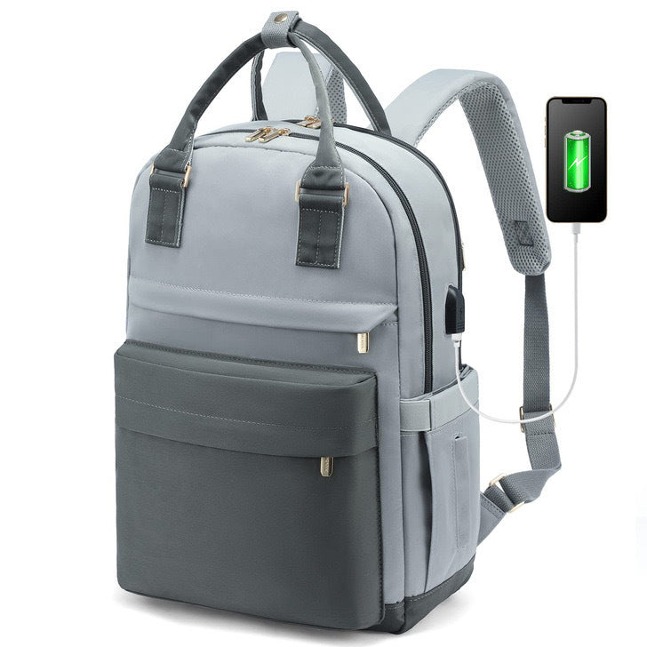 2024 New Cross-Border Girls Backpack Fashion Large Capacity Laptop Bag Portable Travel Backpack School Bag