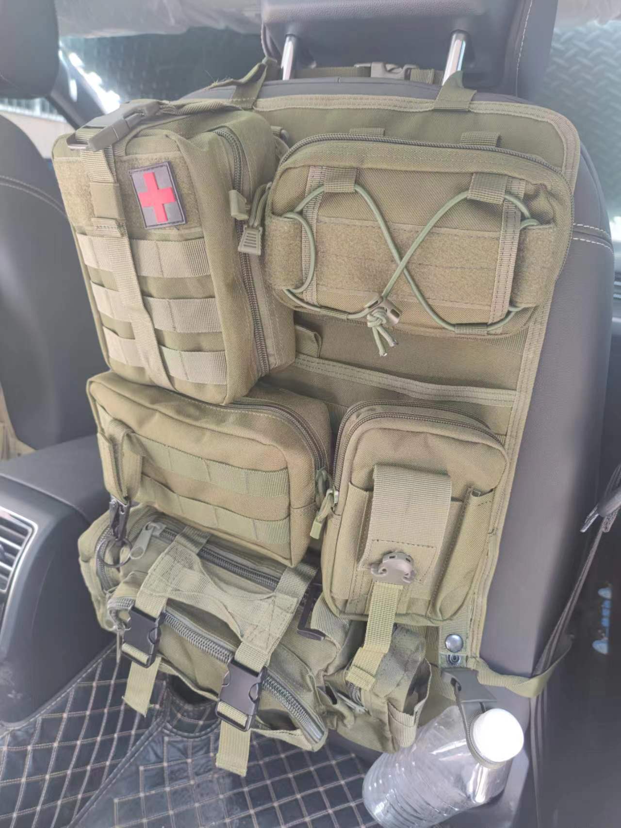 Cross-border car back seat tactical storage bag car multi-functional large-capacity combination storage suspension bag