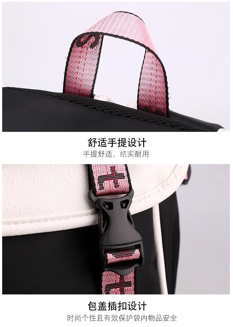 Backpack, Primary School, Middle School and High School Student School Bag, Fur Ball Bag, Multi-Color Selection, Large Capacity Simple Bag, Sports and Leisure Bag