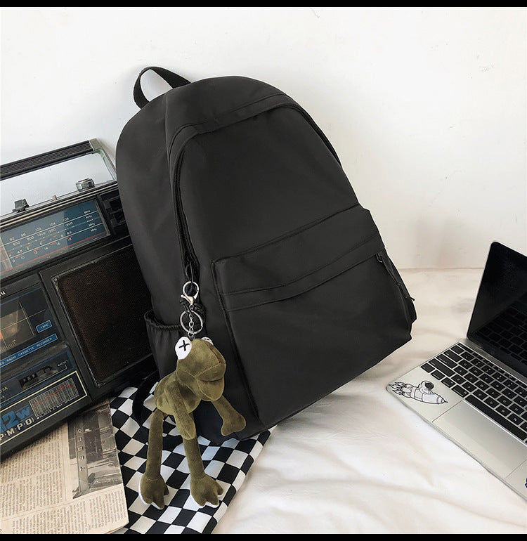 Large Backpack Universal Trendy Cool Backpack Men's Korean Style Simple Campus Computer Schoolbag College Students' Leisure Travel Bag