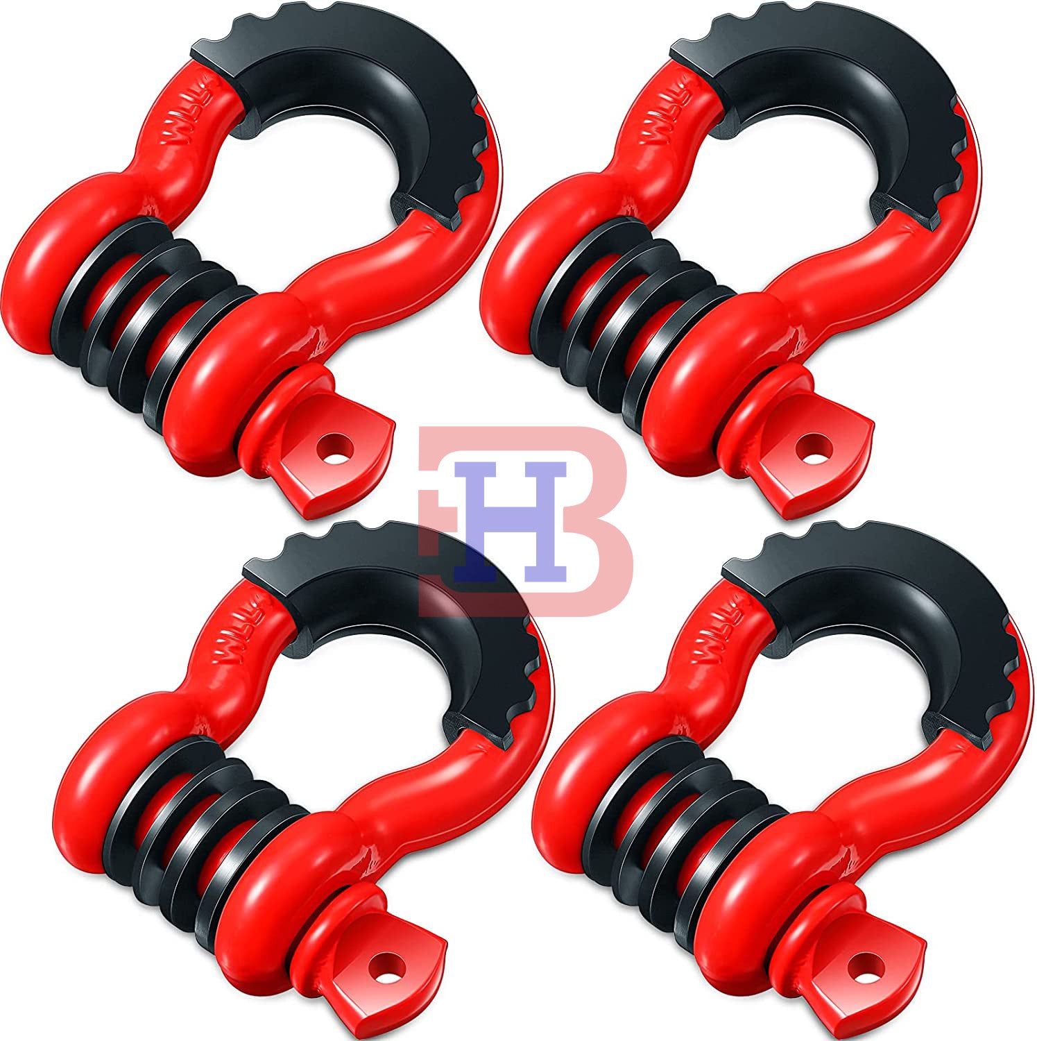 4.75 Ton Off-road Vehicle Trailer Hook Trailer with Rescue Shackle G209 American Forged Bow 3/4 Trailer Shackle