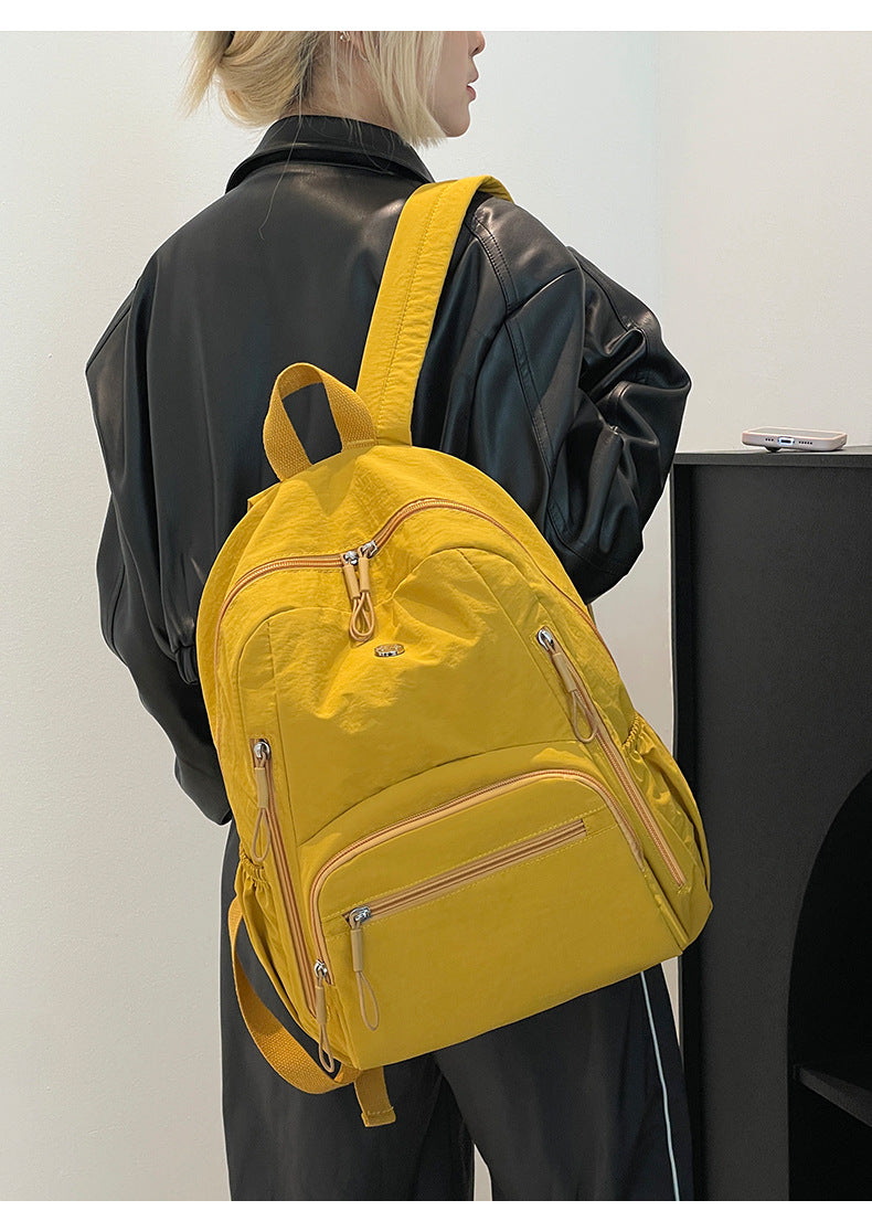 Lightweight Water-Repellent Nylon Cloth Large-Capacity Puff Series Simple Commuter Cross-Border Women's Backpack Casual and Fashionable