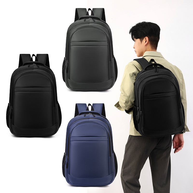 Cross-Border Printable Logo Backpack, Simple Ultra-Filtration Large-Capacity Men's Backpack, Multi-Compartment Commuter College Student Bag