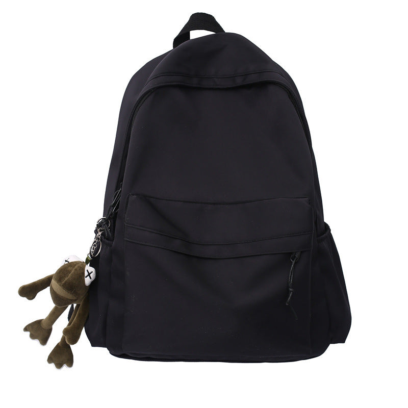 Large Backpack Universal Trendy Cool Backpack Men's Korean Style Simple Campus Computer Schoolbag College Students' Leisure Travel Bag