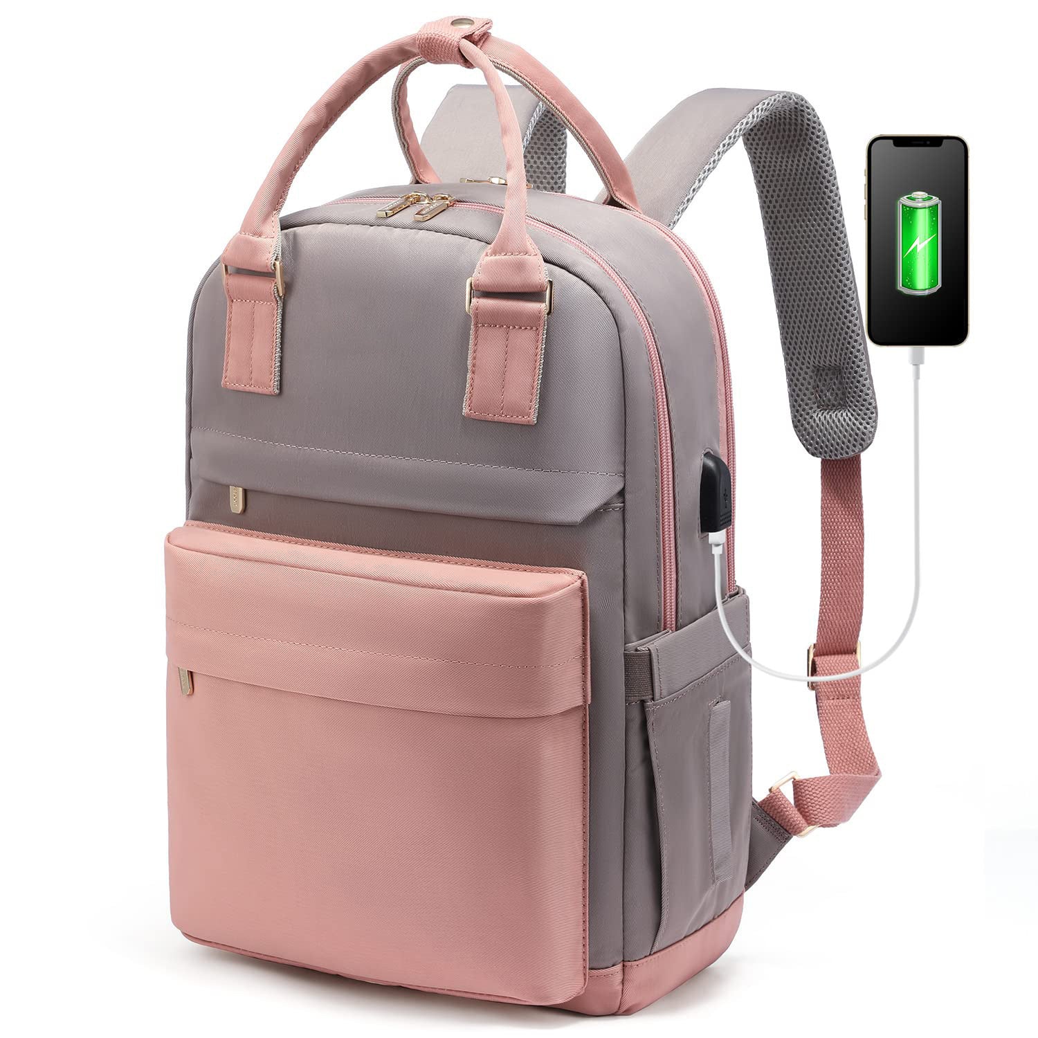 2024 New Cross-Border Girls Backpack Fashion Large Capacity Laptop Bag Portable Travel Backpack School Bag