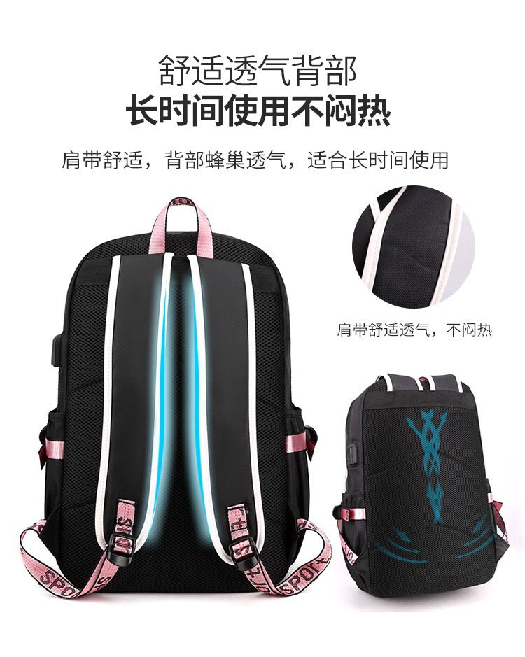 Backpack, Primary School, Middle School and High School Student School Bag, Fur Ball Bag, Multi-Color Selection, Large Capacity Simple Bag, Sports and Leisure Bag