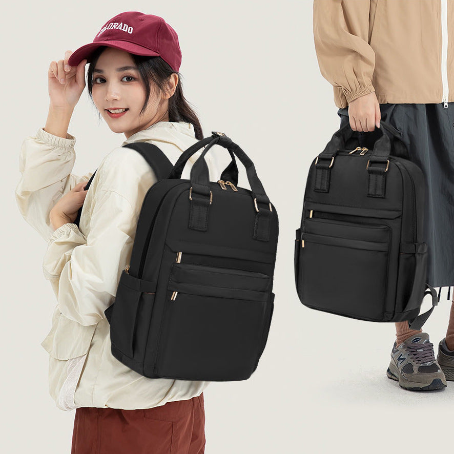 Women's Backpack Large Capacity Student School Bag Lightweight and Easiest for Match Black Backpack 2025 New Casual Casual Backpack