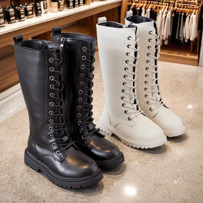 Girls' Boots, No More Than Knee-High, Autumn and Winter High Boots, Catwalk Performance Boots, Kidsren's Fashion Princess High Boots, Simple