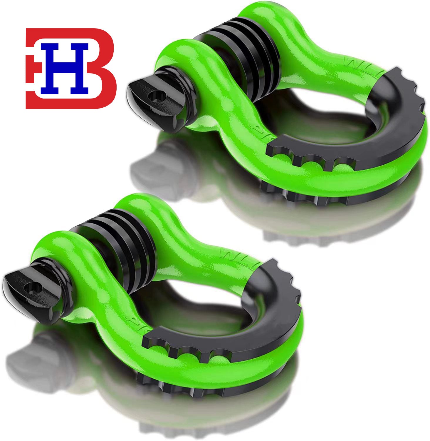 4.75 Ton Off-road Vehicle Trailer Hook Trailer with Rescue Shackle G209 American Forged Bow 3/4 Trailer Shackle