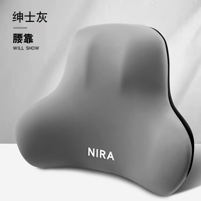 Car Neck Pillow, Headrest, Car Memory Foam Lumbar Support, Enlarged and Thickened Lumbar Support, Seat Lumbar Back Cushion, Pillow Set