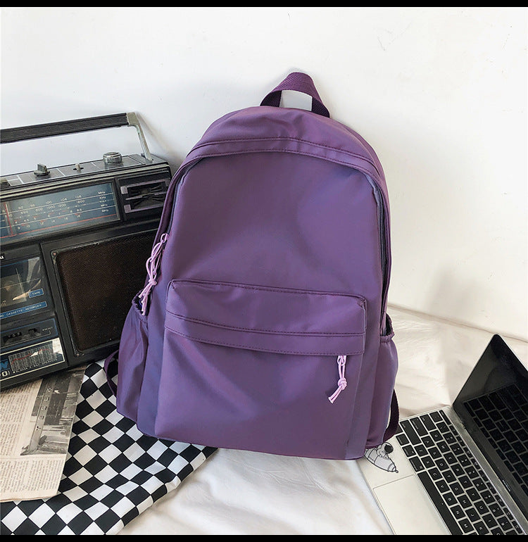 Large Backpack Universal Trendy Cool Backpack Men's Korean Style Simple Campus Computer Schoolbag College Students' Leisure Travel Bag