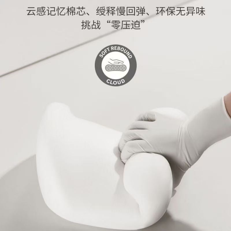 Car Neck Pillow, Headrest, Car Memory Foam Lumbar Support, Enlarged and Thickened Lumbar Support, Seat Lumbar Back Cushion, Pillow Set