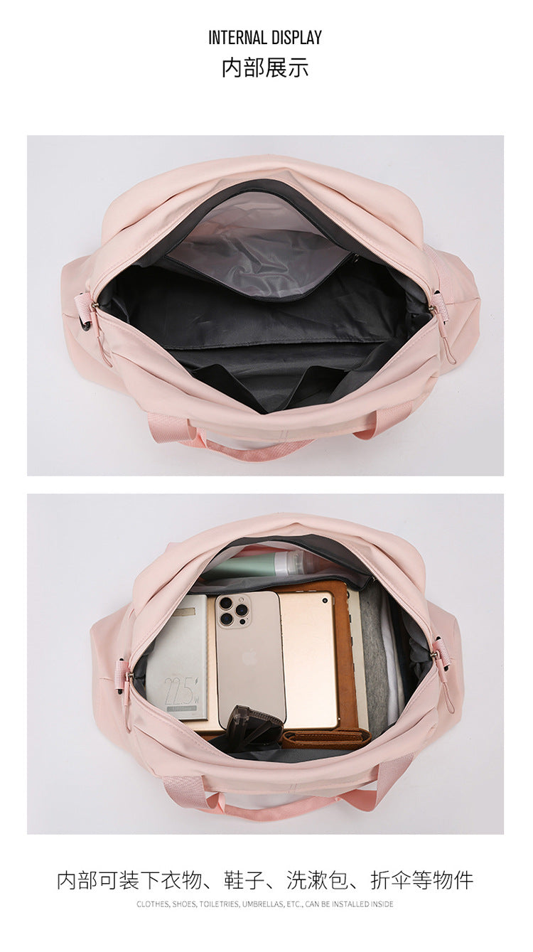 Large-Capacity Cross-Border Dry and Wet Separation Handbag Women's Lightweight Casual Travel Bag Sports Versatile Yoga Bag Shoulder Bag