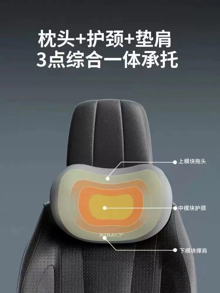 Car lumbar headrest car pillow neck pillow seat cushion memory cotton car driver's seat lumbar cushion lumbar support