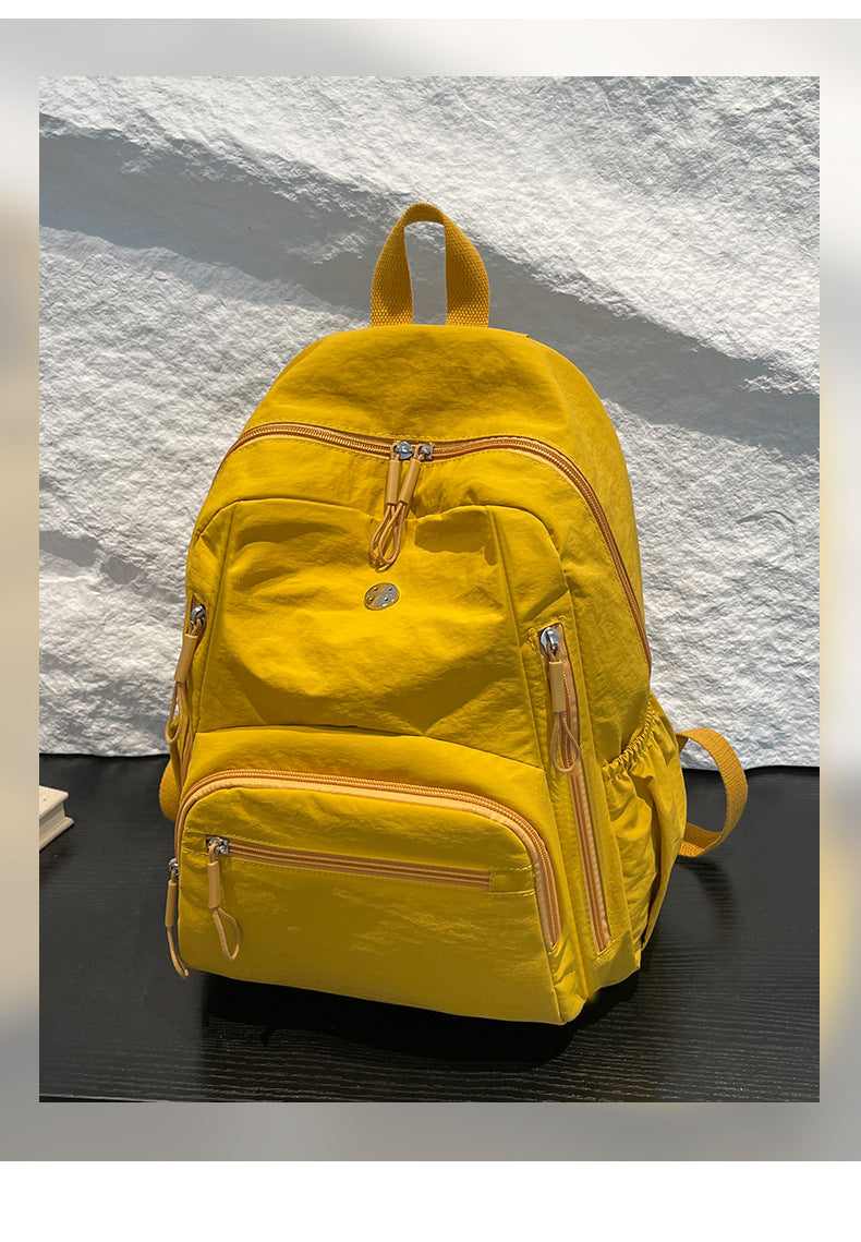 Lightweight Water-Repellent Nylon Cloth Large-Capacity Puff Series Simple Commuter Cross-Border Women's Backpack Casual and Fashionable