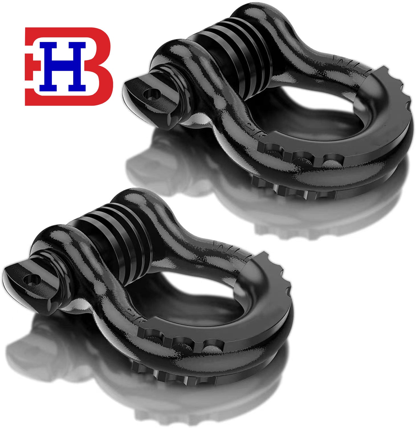 4.75 Ton Off-road Vehicle Trailer Hook Trailer with Rescue Shackle G209 American Forged Bow 3/4 Trailer Shackle