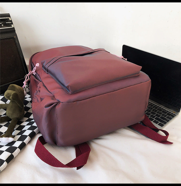 Large Backpack Universal Trendy Cool Backpack Men's Korean Style Simple Campus Computer Schoolbag College Students' Leisure Travel Bag