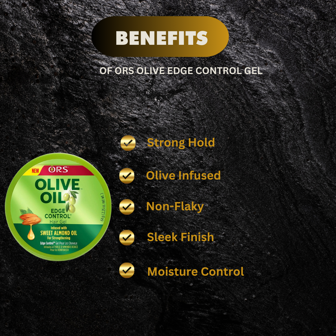 Ors Olive Oil Edge Control Gel 2 25 Oz Jar - Premium Beauty Product
