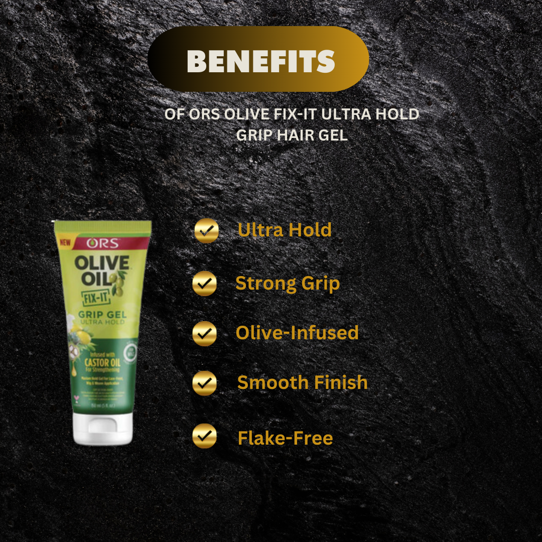 Ors Olive Oil Fix It Ultra Hold Grip Hair Gel 5 Oz - Premium Beauty Product